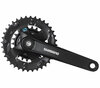 SHIMANO Kurbelgarnitur  FC-M315-2 7-fach/8-fach 175 mm 36-22 Zähne Schwarz