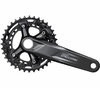 SHIMANO Kurbelgarnitur DEORE FC-M5100 11-fach 170 mm 36-26 Zähne Schwarz