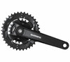 SHIMANO Kurbelgarnitur  FC-MT101-B2 170 mm 36-22 Zähne Schwarz