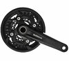 SHIMANO Kurbelgarnitur FC-MT500 10-fach 170 mm 40-30-22 Zähne Schwarz