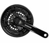 SHIMANO Kurbelgarnitur TOURNEY FC-TY501 6-fach/7-fach/8-fach 175 mm 42-34-24 Zähne Schwarz