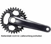 SHIMANO Kurbelgarnitur DEORE XT FC-M8120-1 12-fach 180 mm ohne Kettenblatt Schwarz