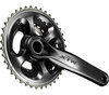 SHIMANO KURBELGARNITUR XTR FC-M9020 3x11, 165 mm, 40-30-22 Z., nicht enthalten, ca. 656 Anthrazit