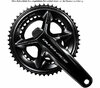 SHIMANO Kurbelgarnitur DURA-ACE FC-R9200-P 165 mm ohne Kettenblatt