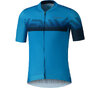 SHIMANO KITA SHORT SLEEVE ZIP JERSEY BLUE (XL) XL