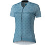 SHIMANO W's SAGAMI Short Sleeves Zip Jersey AQUA BLUE ((W'S) L) L