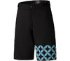 SHIMANO SAYAMA W'S PRINTED SHORTS BLACK/BLUE ((W'S)34 INCH) 34 Inch